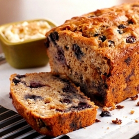 Blueberry Banana Oat Bread