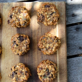 Oat and Raisin Chocolate Cookies