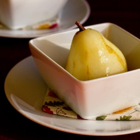 Spiked Poached Pears