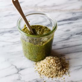 Basil-Hemp Seed Pesto