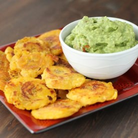 Guacamole and Tostones