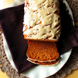 Pumpkin Loaf with Maple Glaze