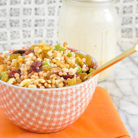 Israeli Couscous Salad with Dried Fruit