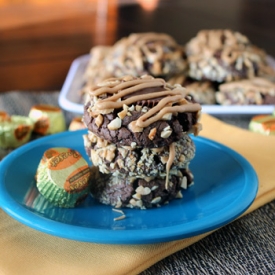 Chocolate Peanut Butter Cup Cookies