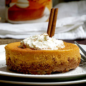 Mini Pumpkin Cheesecakes