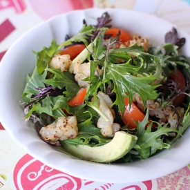 Grilled Squid and Rocket Salad