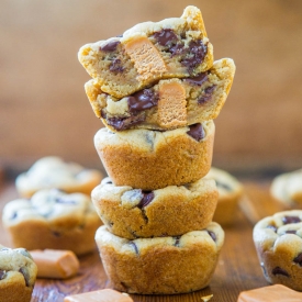 Caramel-Stuffed Choc Chip Cookies