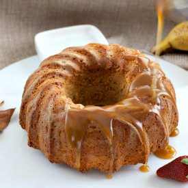 Banana Cake with Maple Butterscotch