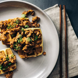 Mapo Tofu Waffles