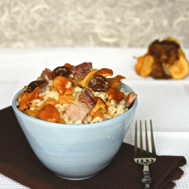 Rice with Mushrooms and Pumpkin