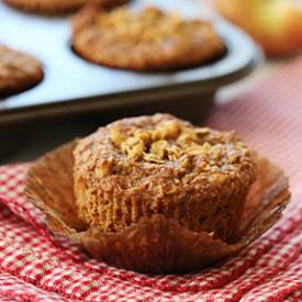 Whole Grain Apple Nut Muffins