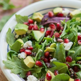 Black Quinoa & Pomegranate Salad