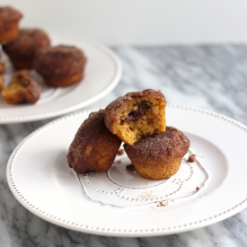 Mini Pumpkin Nutella Duffins