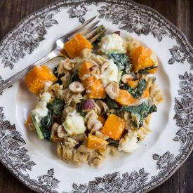 Squash and Kale Pasta