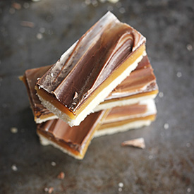 Chocolate Caramel Shortbread Bars