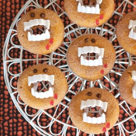 Vampire Pumpkin Spice Donuts