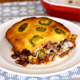 Chili Cornbread Pot Pie