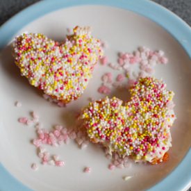 Heart Shaped Rice Krispie Cookies