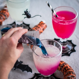 Color Changing Halloween Drink