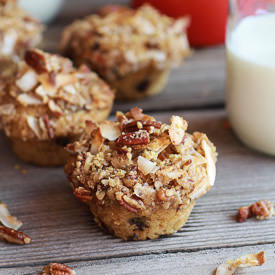 Quinoa Chocolate Crumble Muffins