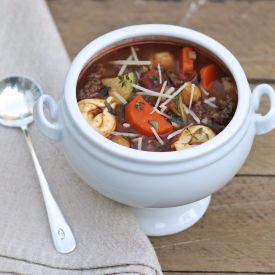 Sausage Soup with Tortellini