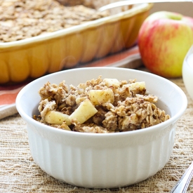 Vegan Baked Apple Cinnamon Oatmeal