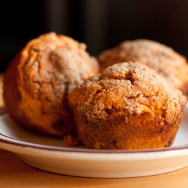 Pumpkin Cinnamon Streusel Muffins