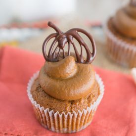 Vegan Chocolate Pumpkin Cupcakes