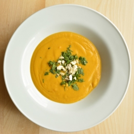 Sweet Potato Curried Ginger Soup