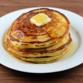 Cornmeal Buttermilk Pancakes