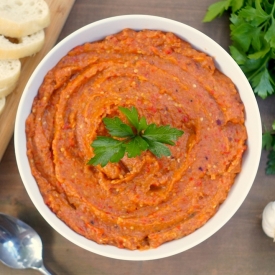 Roasted Eggplant+ Red Pepper Spread