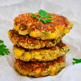 Quinoa Patties with Sweet Corn