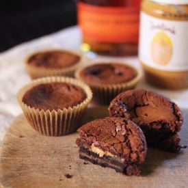 Bourbon Brownie Cookie Cups