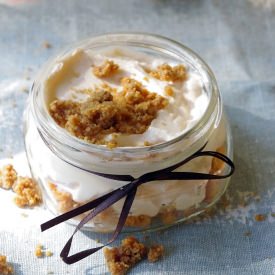 Pumpkin Donut Cheesecake Jars