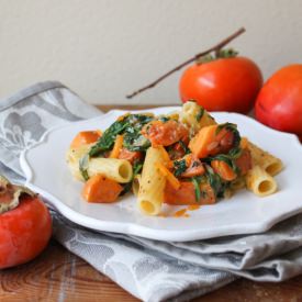 Persimmon Arugula Pasta