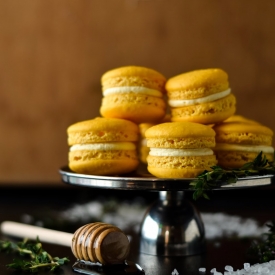 Salted Honey and Lemon Macaron