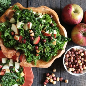 Fuji Apple Kale Salad Maple Nut