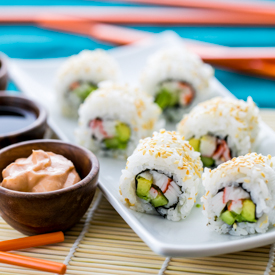 Sushi Rice and California Rolls