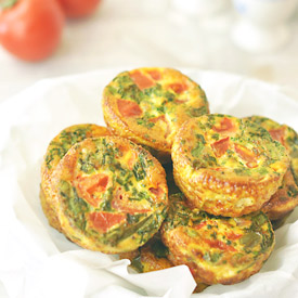 Mini Vegetarian Frittatas