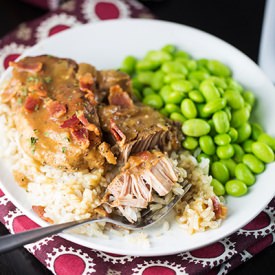 Slow Cooker Smothered Pork Chops