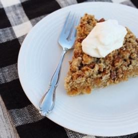 Pumpkin Pie w/ Oatmeal Cookie Crust