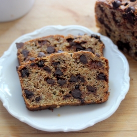 Banana Chocolate Chip Quinoa Bread