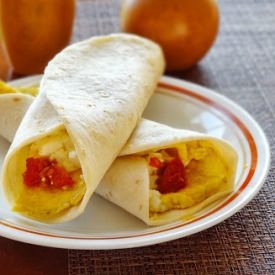 Feta Tomato Omelet Wrap