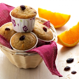 Orange Cranberry Wheat Germ Muffins