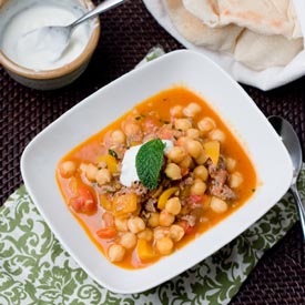 Harissa, Lamb and Chickpea Stew