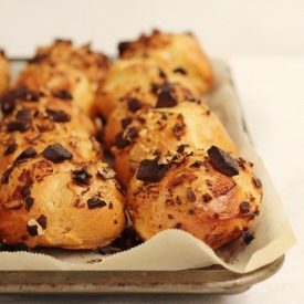 Chocolate and Hazelnut Chouquettes