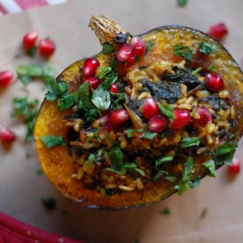 Vegan Stuffed Kabocha Squash