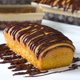 Pumpkin Pound Cake with Chocolate