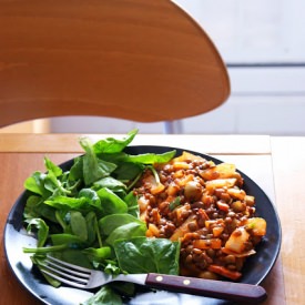 Lentils with Anchois and Cumin