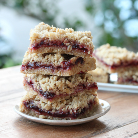 Oatmeal Cherry Jam Bars